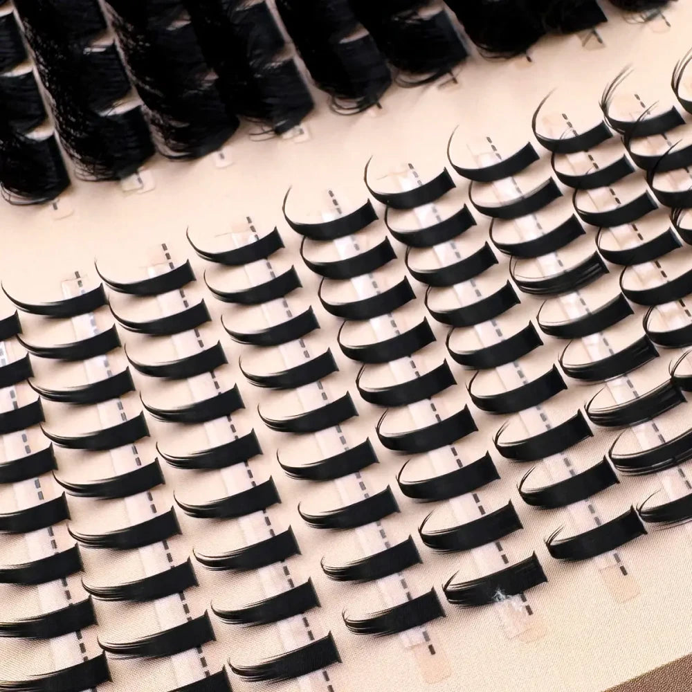 Fluffy Anime Lash Cluster Set