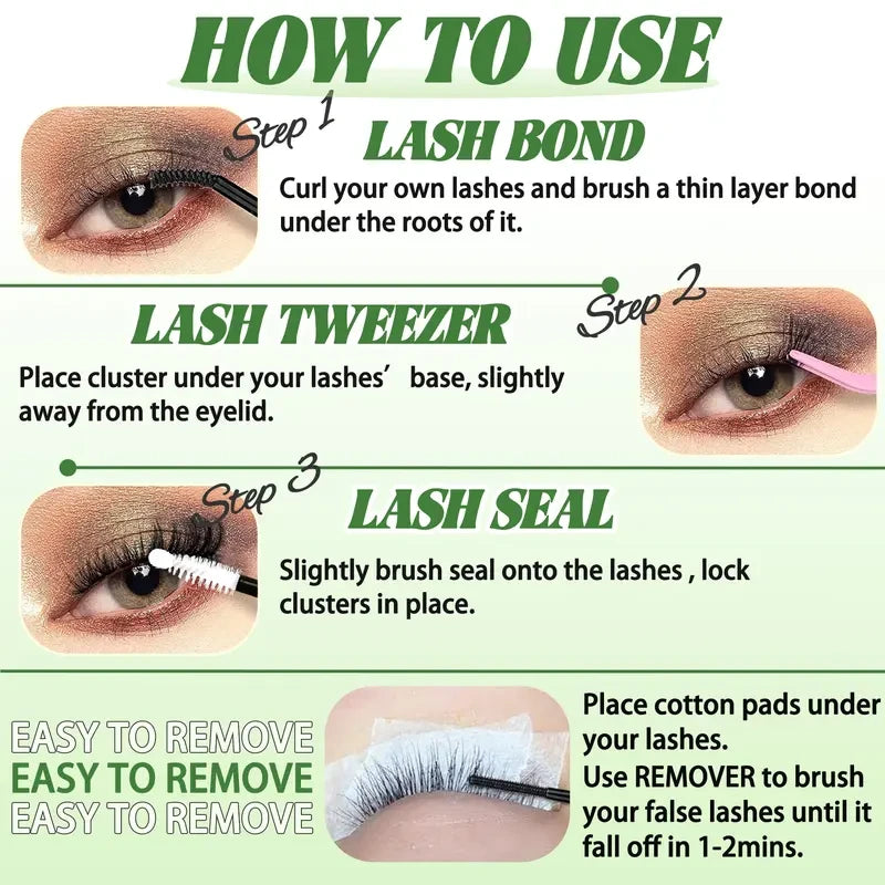 D Curl Individual Lash Cluster Kit